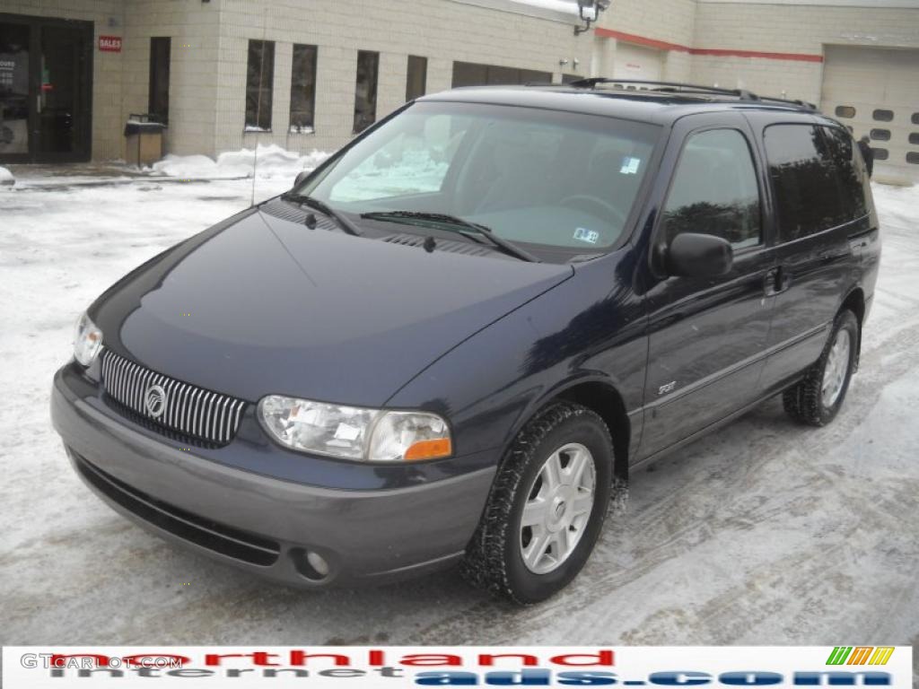2002 Villager Sport - True Blue Metallic / Portland Gray photo #13