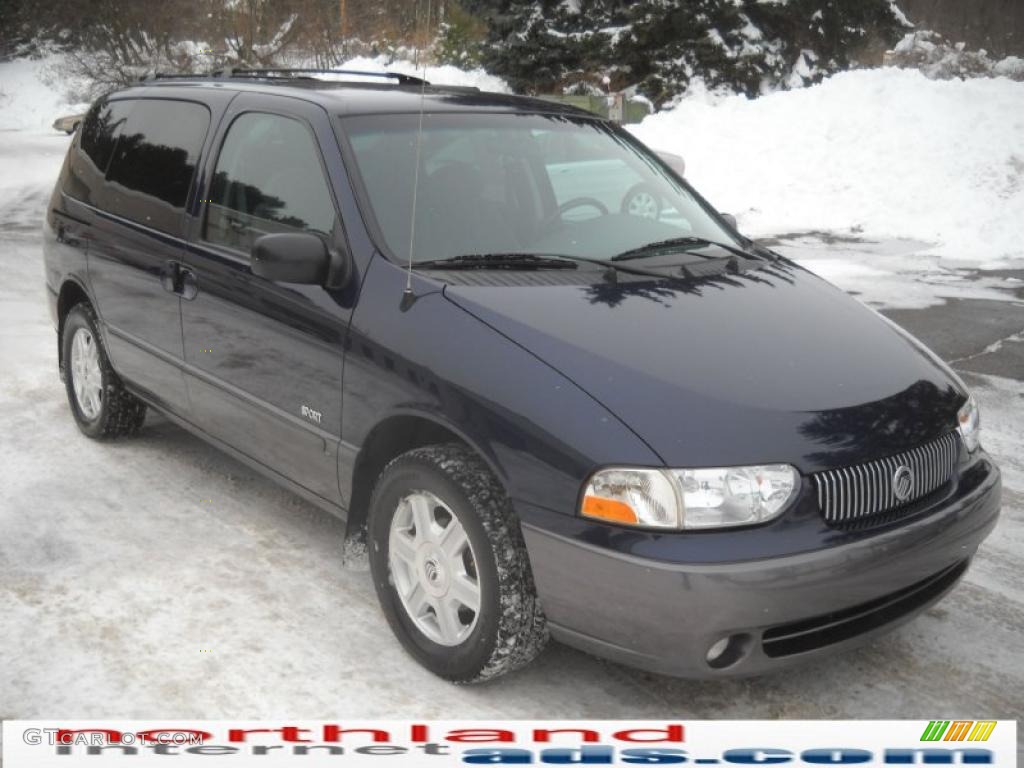 2002 Villager Sport - True Blue Metallic / Portland Gray photo #15