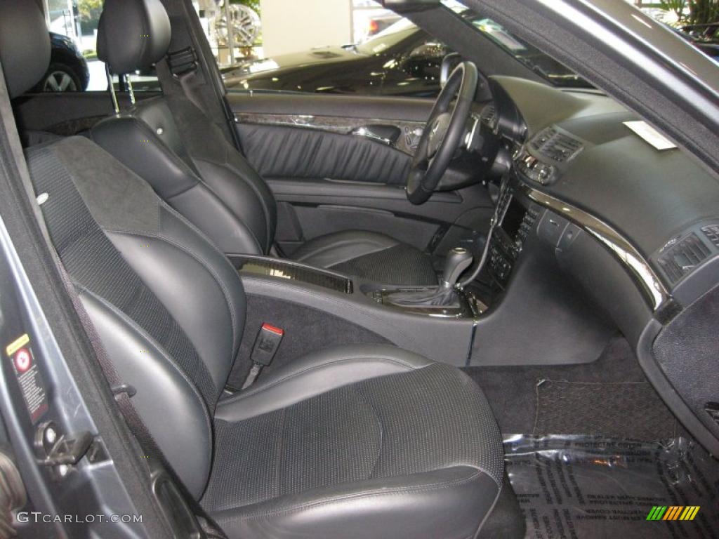 2007 E 63 AMG Sedan - Flint Grey Metallic / Black photo #10