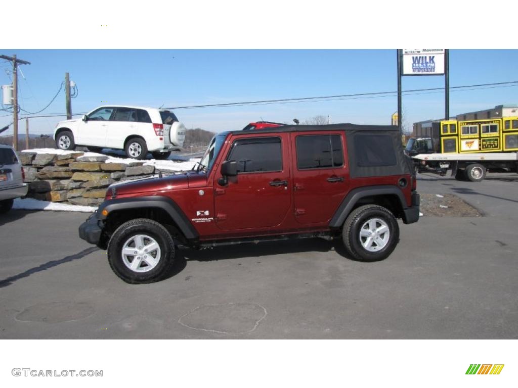 2007 Wrangler Unlimited X 4x4 - Red Rock Crystal Pearl / Dark Khaki/Medium Khaki photo #1