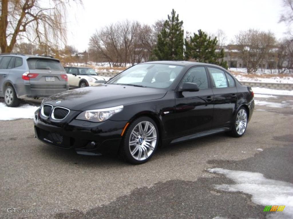 2010 5 Series 550i Sedan - Jet Black / Black Dakota Leather photo #1