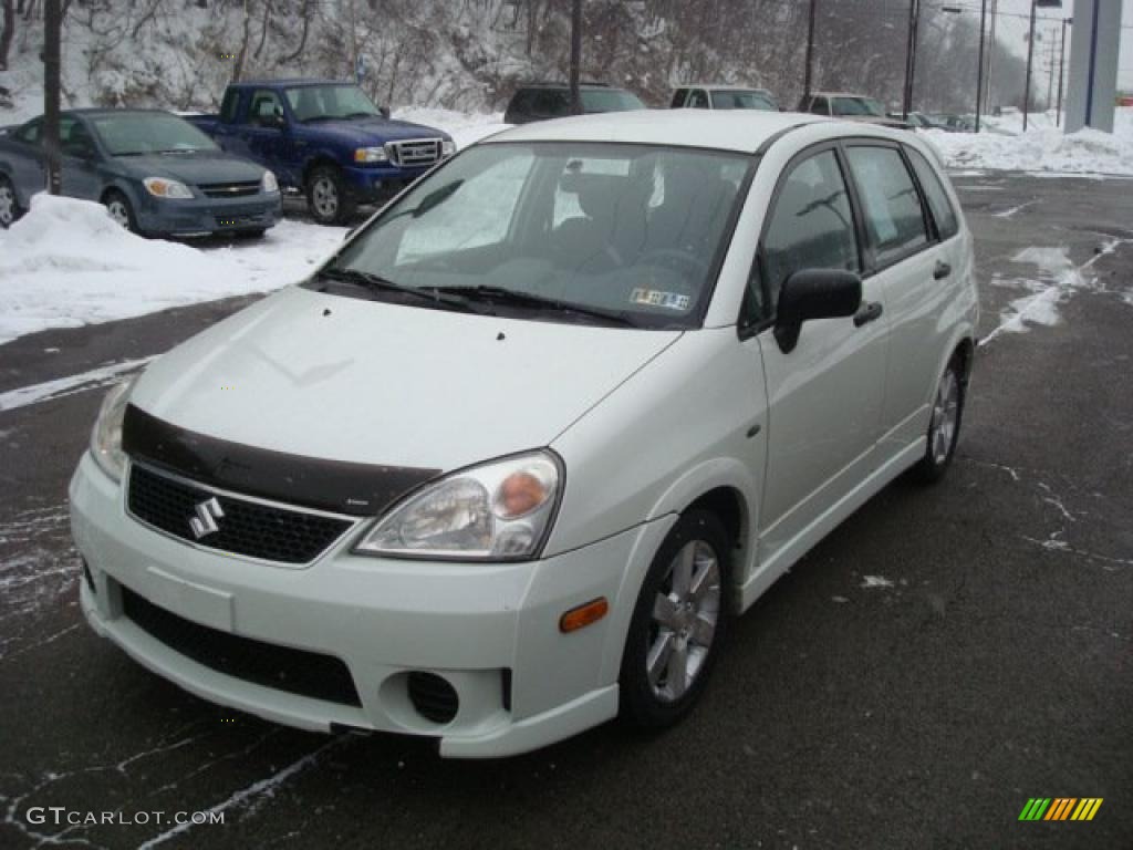 2006 Aerio SX AWD Sport Wagon - White Pearl / Black photo #5