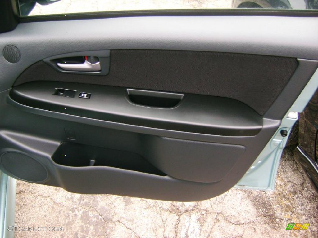 2009 SX4 Sedan - Vapor Blue Metallic / Black photo #6