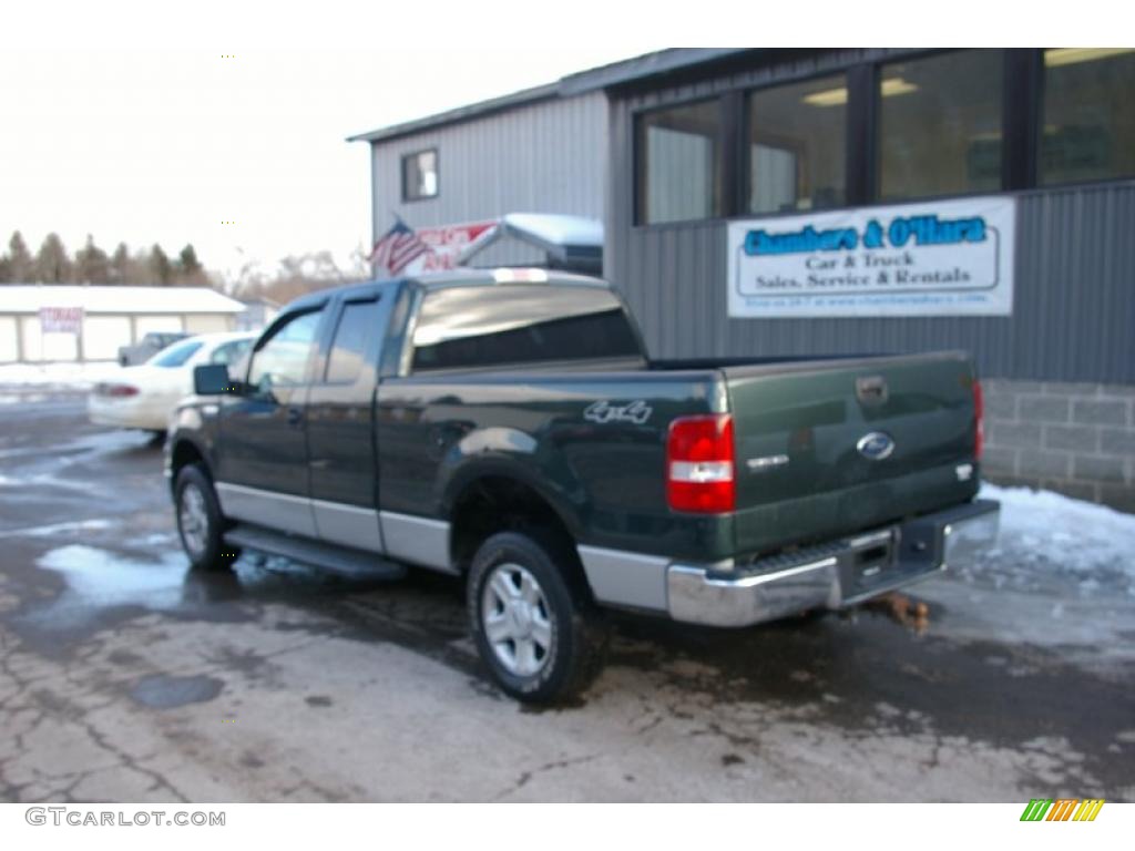 2004 F150 XLT SuperCab 4x4 - Aspen Green Metallic / Medium Graphite photo #11