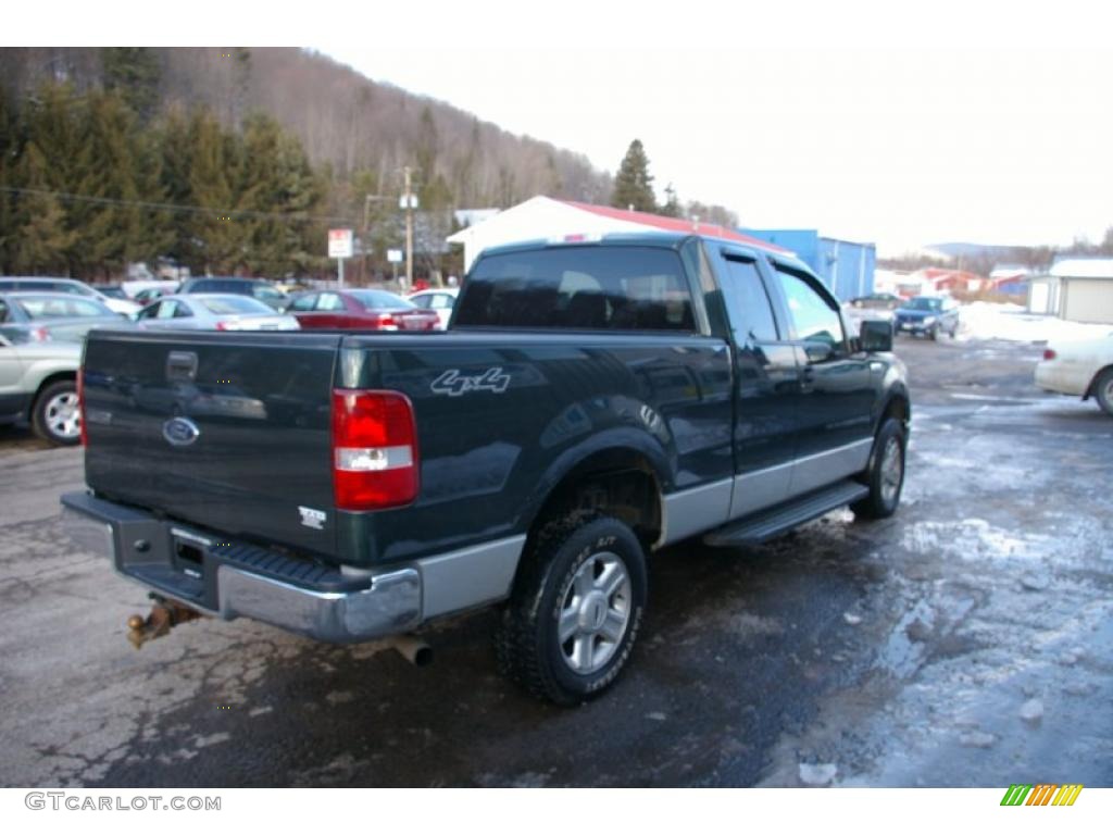 2004 F150 XLT SuperCab 4x4 - Aspen Green Metallic / Medium Graphite photo #13