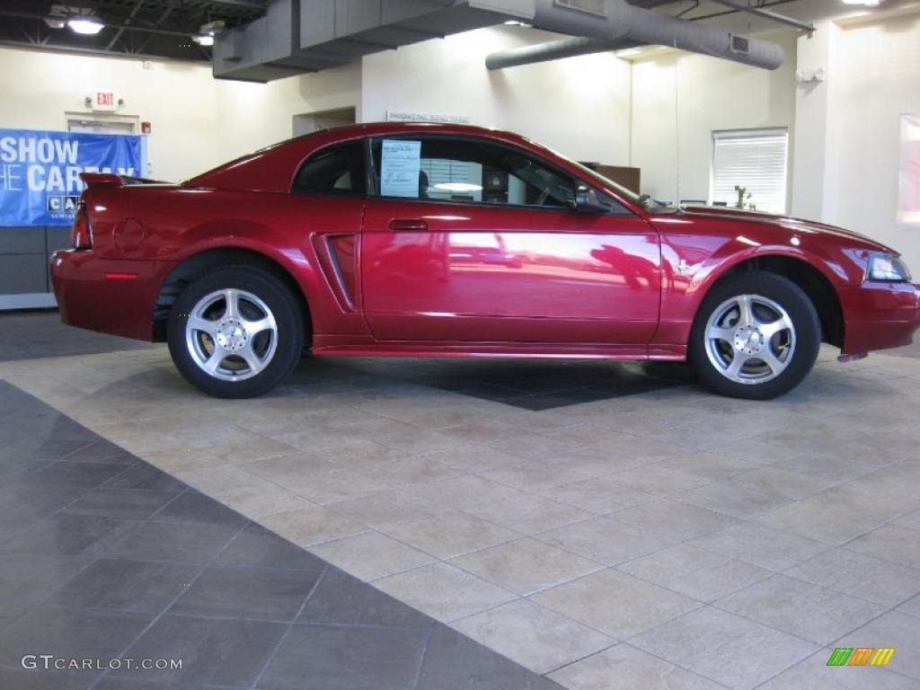 2003 Mustang V6 Coupe - Redfire Metallic / Medium Graphite photo #4