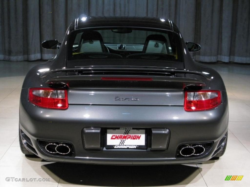 2007 911 Turbo Coupe - Slate Grey Metallic / Black photo #19