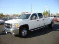 2010 Summit White Chevrolet Silverado 3500HD LT Crew Cab 4x4 Dually  photo #3