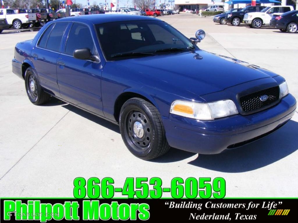 Police Dark Blue Ford Crown Victoria