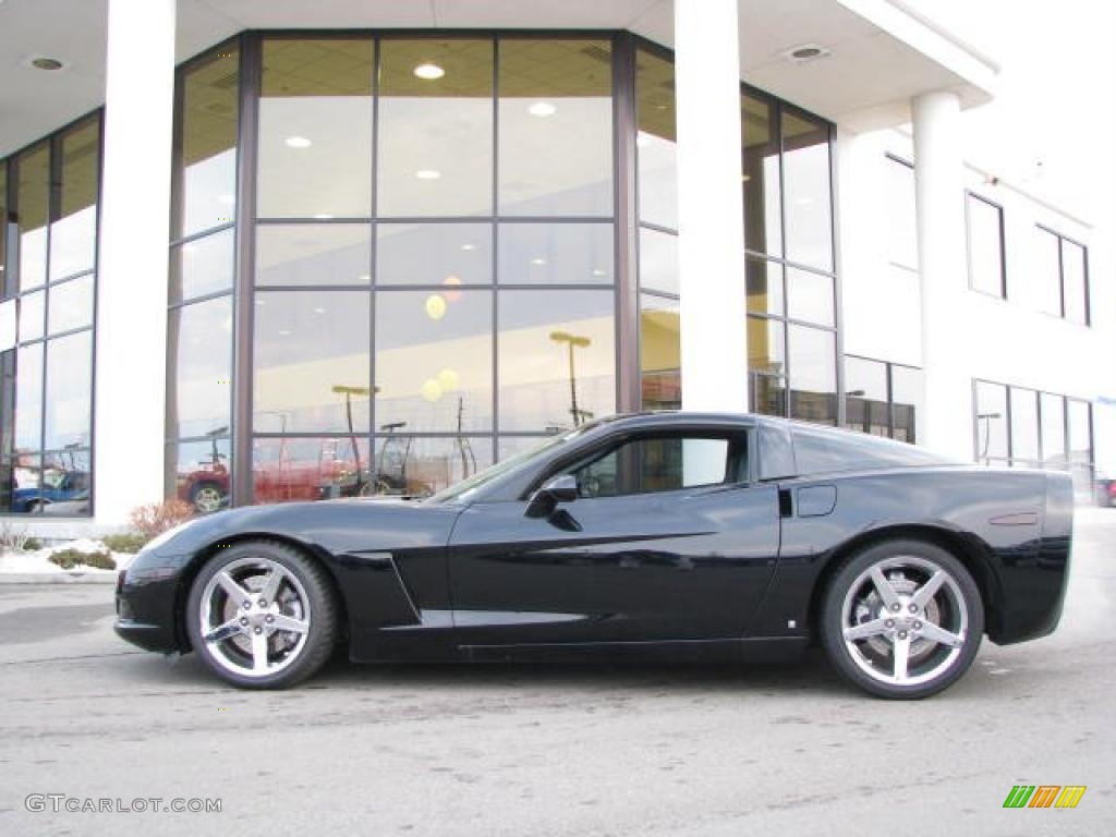 2008 Corvette Coupe - Black / Ebony/Titanium photo #1