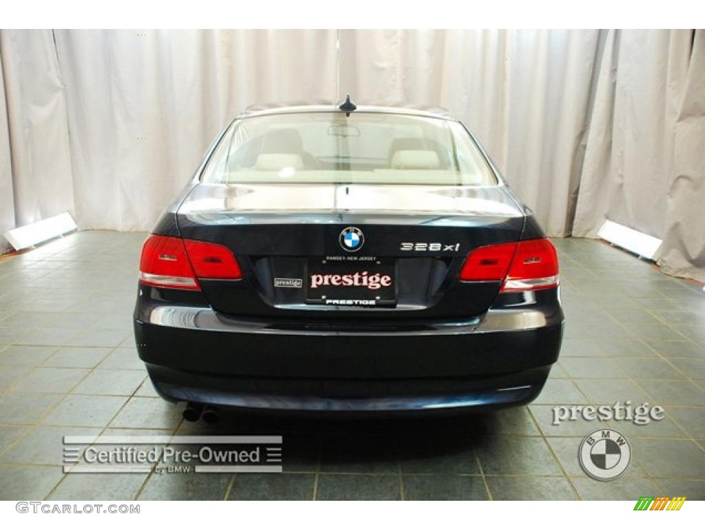 2007 3 Series 328xi Coupe - Monaco Blue Metallic / Beige photo #3