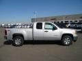 2010 Pure Silver Metallic GMC Sierra 1500 SLE Extended Cab 4x4  photo #3