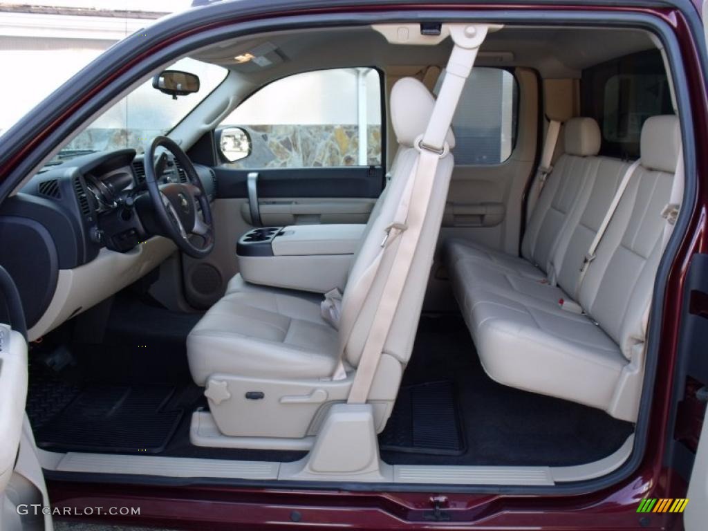 2009 Silverado 1500 LT Extended Cab - Deep Ruby Red Metallic / Light Cashmere photo #13