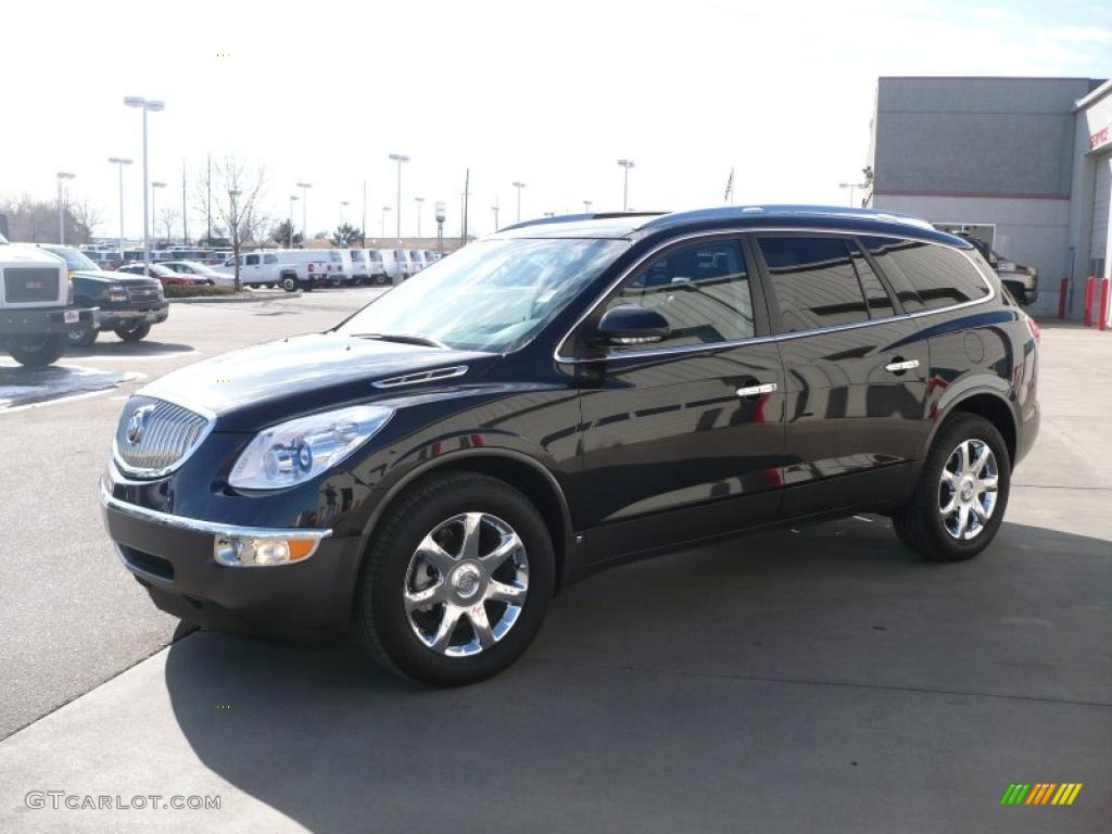 2009 Enclave CXL AWD - Carbon Black Metallic / Ebony Black/Ebony photo #3