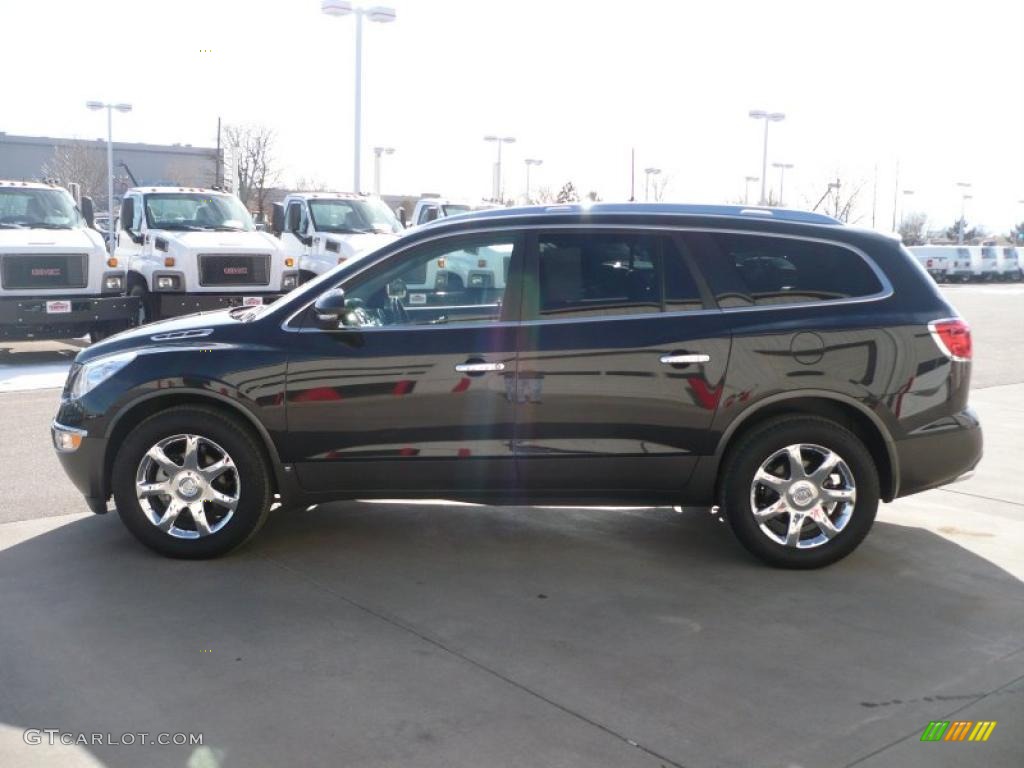 2009 Enclave CXL AWD - Carbon Black Metallic / Ebony Black/Ebony photo #4