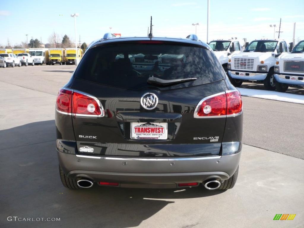 2009 Enclave CXL AWD - Carbon Black Metallic / Ebony Black/Ebony photo #5