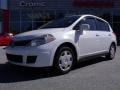 2008 Fresh Powder White Nissan Versa 1.8 S Hatchback  photo #1