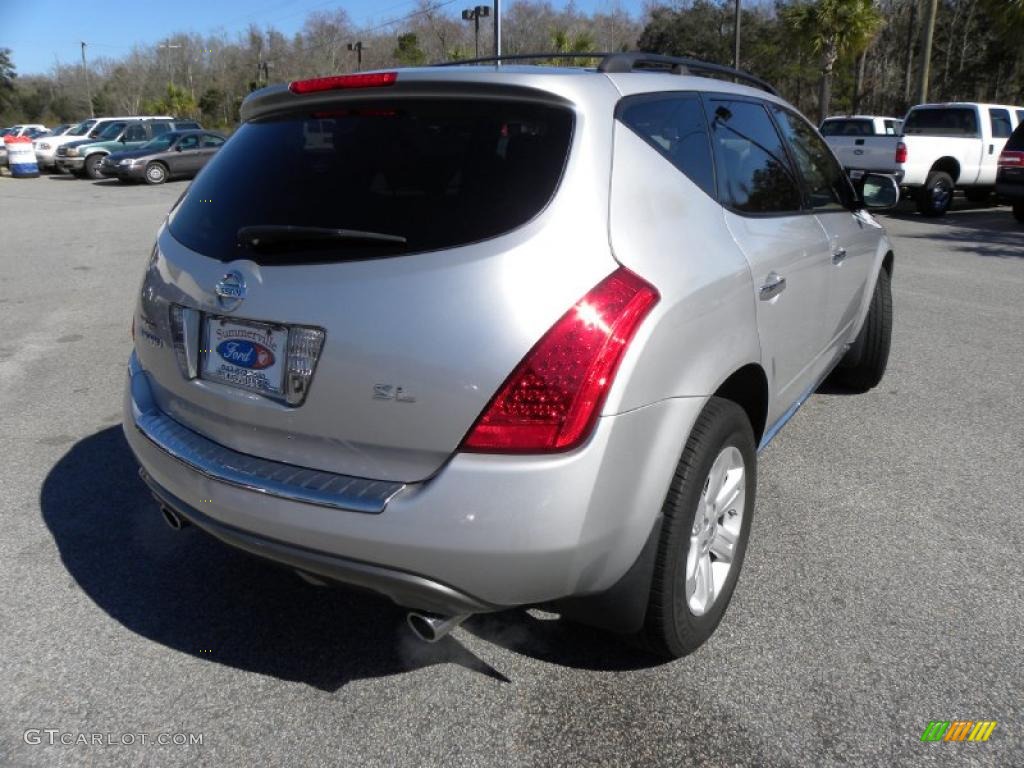 2007 Murano SL - Brilliant Silver Metallic / Cafe Latte photo #14