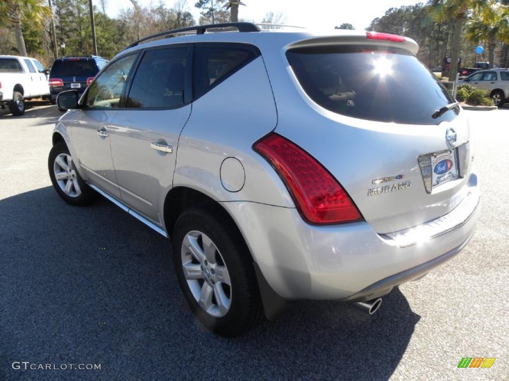 2007 Murano SL - Brilliant Silver Metallic / Cafe Latte photo #16