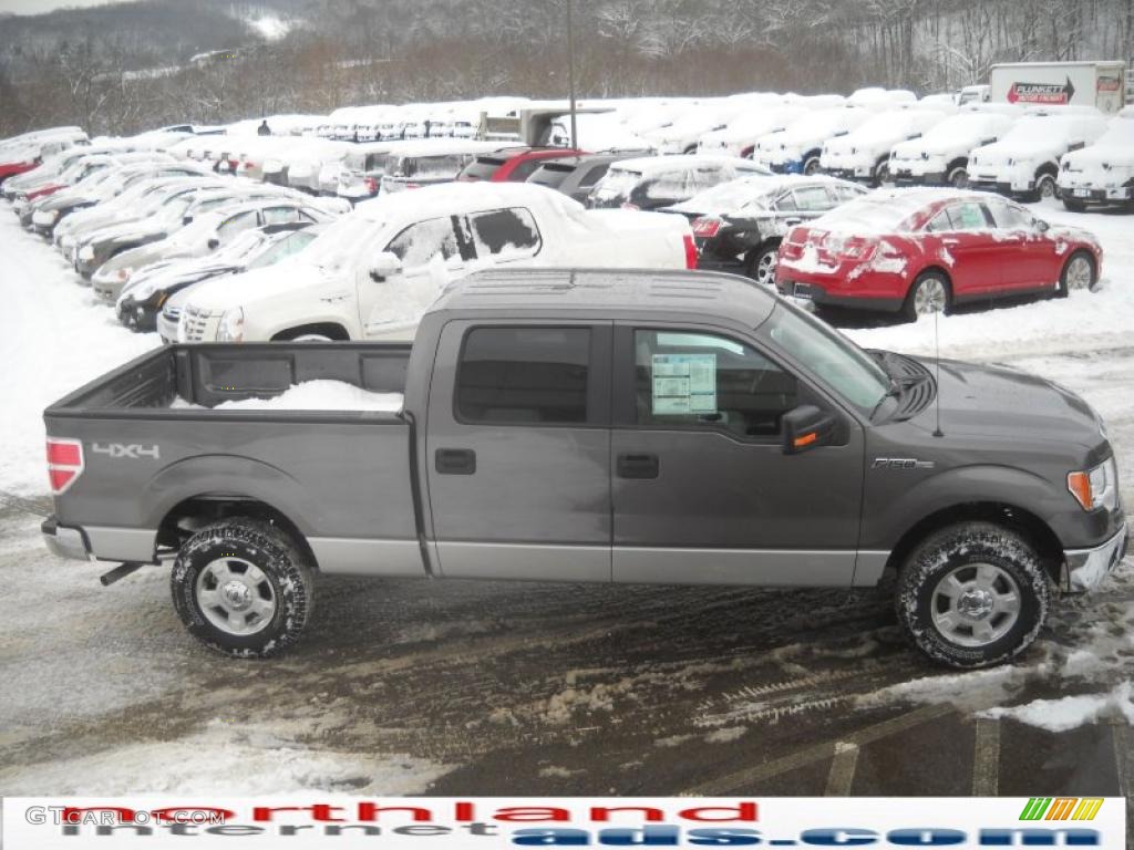 2010 F150 XLT SuperCrew 4x4 - Sterling Grey Metallic / Medium Stone photo #5