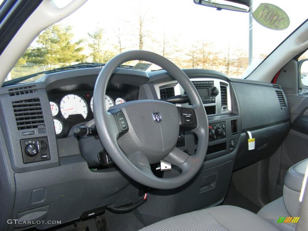 2007 Ram 1500 Big Horn Edition Quad Cab 4x4 - Flame Red / Medium Slate Gray photo #12