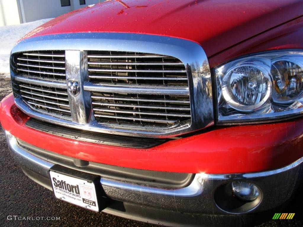 2007 Ram 1500 Big Horn Edition Quad Cab 4x4 - Flame Red / Medium Slate Gray photo #31