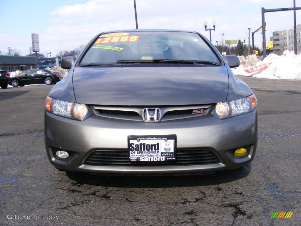 2006 Civic Si Coupe - Galaxy Gray Metallic / Black photo #2