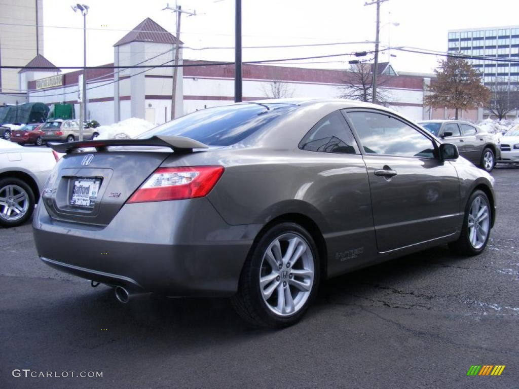 2006 Civic Si Coupe - Galaxy Gray Metallic / Black photo #5