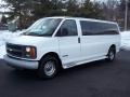 White - Express 3500 LS Extended Heavy Duty Passenger Van Photo No. 2