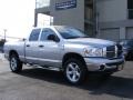 2007 Bright Silver Metallic Dodge Ram 1500 SLT Quad Cab 4x4  photo #3