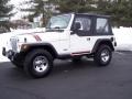 2000 Stone White Jeep Wrangler SE 4x4  photo #2