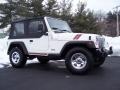 2000 Stone White Jeep Wrangler SE 4x4  photo #17