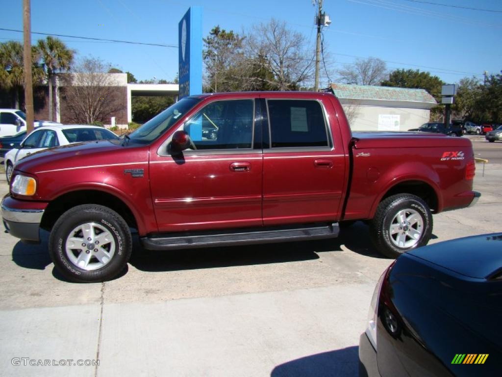 2003 F150 FX4 SuperCrew 4x4 - Toreador Red Metallic / Medium Parchment Beige photo #5