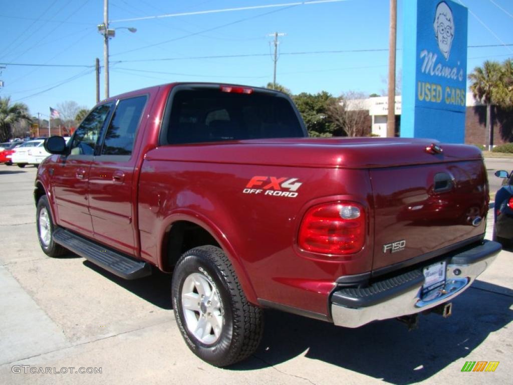 2003 F150 FX4 SuperCrew 4x4 - Toreador Red Metallic / Medium Parchment Beige photo #6