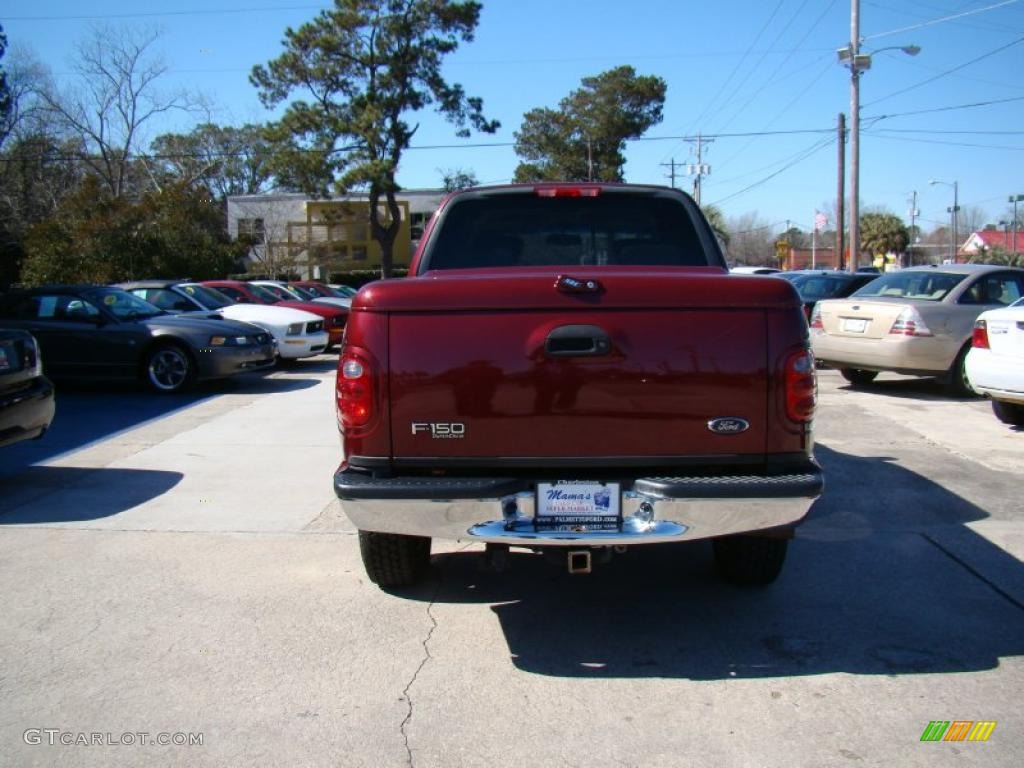 2003 F150 FX4 SuperCrew 4x4 - Toreador Red Metallic / Medium Parchment Beige photo #7