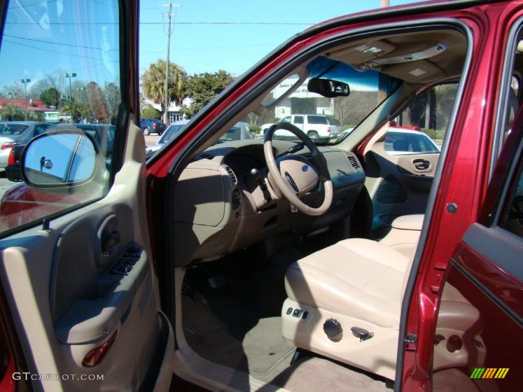 2003 F150 FX4 SuperCrew 4x4 - Toreador Red Metallic / Medium Parchment Beige photo #9