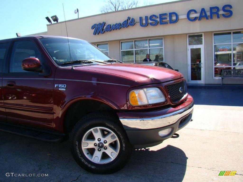 2003 F150 FX4 SuperCrew 4x4 - Toreador Red Metallic / Medium Parchment Beige photo #33