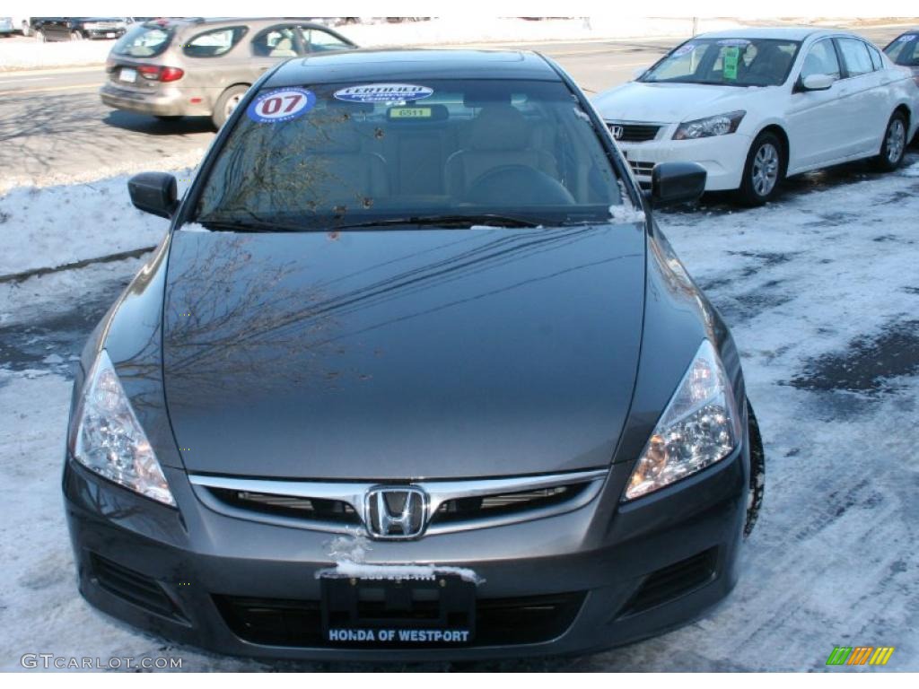 2007 Accord EX-L Sedan - Graphite Pearl / Ivory photo #3