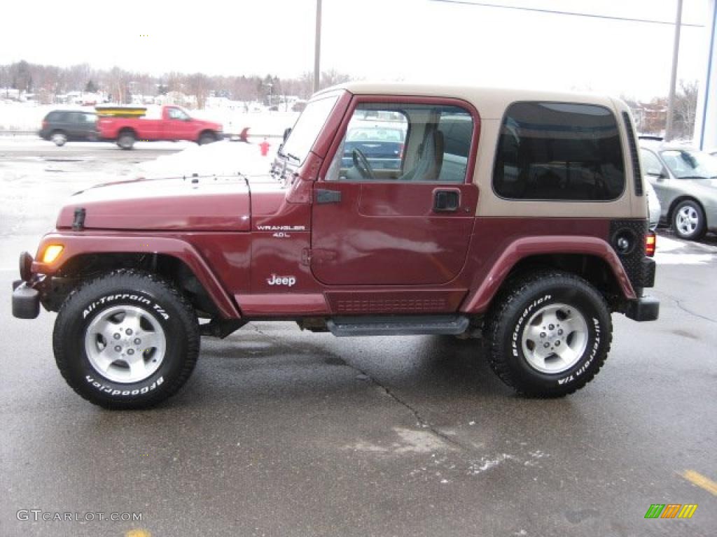 2001 Wrangler Sahara 4x4 - Sienna Pearl / Camel/Dark Green photo #8