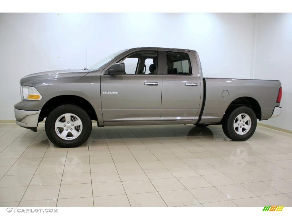 2009 Ram 1500 SLT Quad Cab 4x4 - Mineral Gray Metallic / Dark Slate/Medium Graystone photo #4