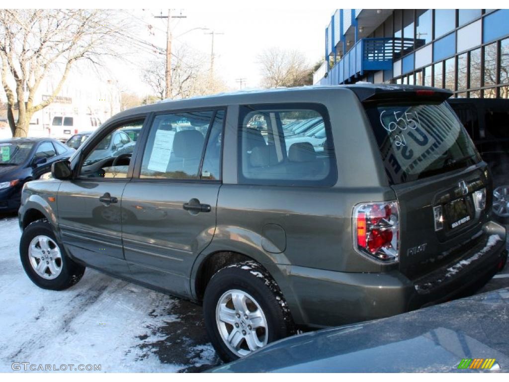 2007 Pilot LX 4WD - Aberdeen Green Metallic / Olive photo #9