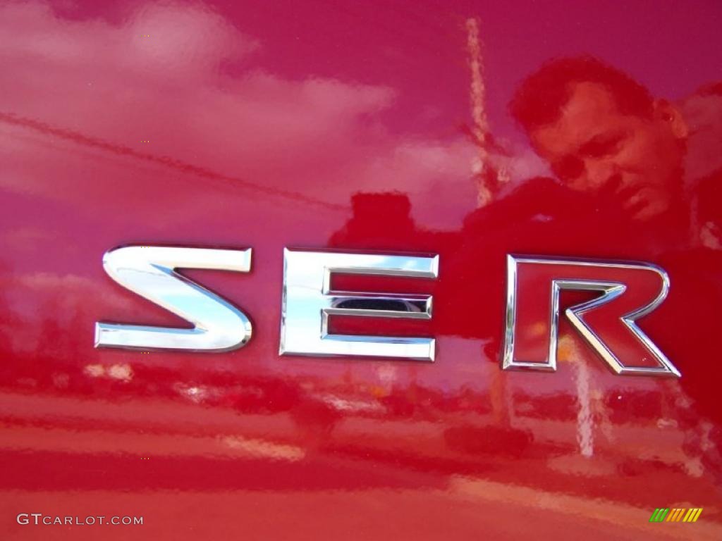 2007 Sentra SE-R - Red Alert / SE-R Charcoal photo #11