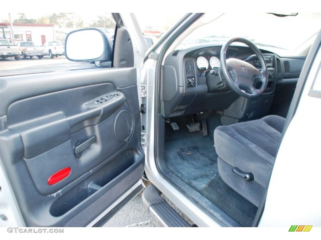 2002 Ram 1500 SLT Quad Cab - Bright Silver Metallic / Dark Slate Gray photo #16