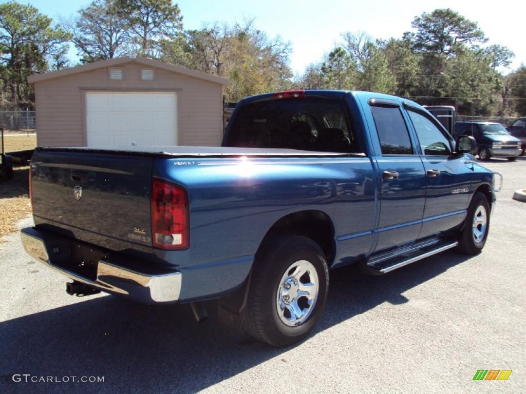 2005 Ram 1500 SLT Quad Cab - Atlantic Blue Pearl / Dark Slate Gray photo #8