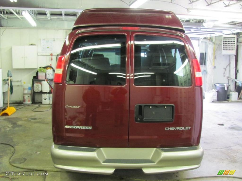 2003 Express 1500 Wheelchair Access Conversion Van - Berry Red Metallic / Medium Dark Pewter photo #4