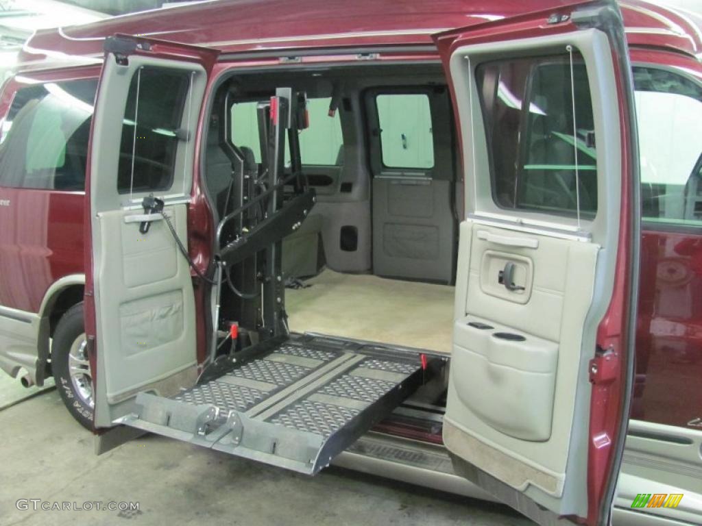 2003 Express 1500 Wheelchair Access Conversion Van - Berry Red Metallic / Medium Dark Pewter photo #5