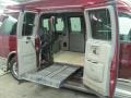 2003 Berry Red Metallic Chevrolet Express 1500 Wheelchair Access Conversion Van  photo #5