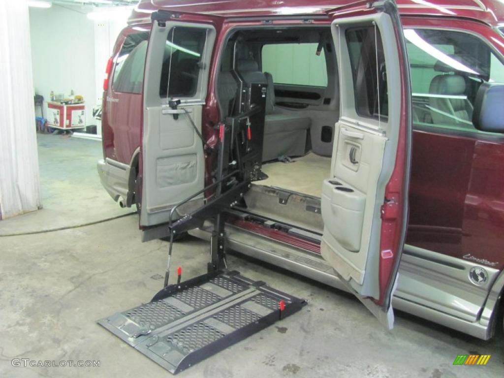 2003 Express 1500 Wheelchair Access Conversion Van - Berry Red Metallic / Medium Dark Pewter photo #6