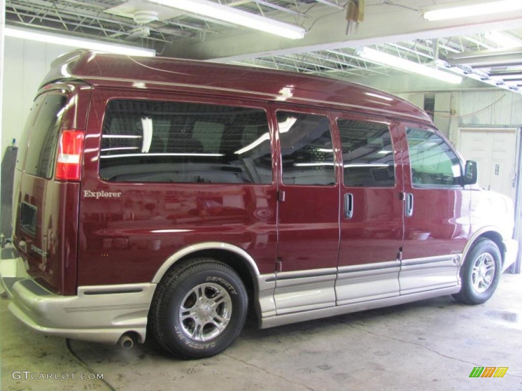 2003 Express 1500 Wheelchair Access Conversion Van - Berry Red Metallic / Medium Dark Pewter photo #14