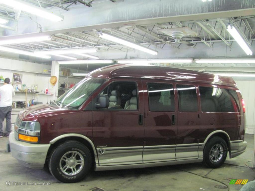 2003 Express 1500 Wheelchair Access Conversion Van - Berry Red Metallic / Medium Dark Pewter photo #20